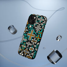 DistinctInk Tough Case for Apple iPhone, Compatible with MagSafe Charging - "Vibrant Variety: Christian Crosses in Patterns"