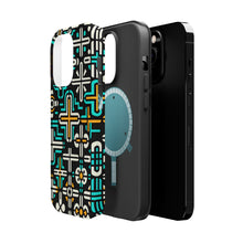 DistinctInk Tough Case for Apple iPhone, Compatible with MagSafe Charging - "Vibrant Variety: Christian Crosses in Patterns"
