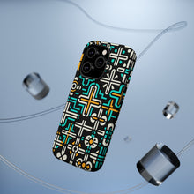 DistinctInk Tough Case for Apple iPhone, Compatible with MagSafe Charging - "Vibrant Variety: Christian Crosses in Patterns"