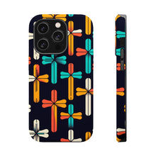 DistinctInk Tough Case for Apple iPhone, Compatible with MagSafe Charging - "Bright Bold Christian Cross Pattern"