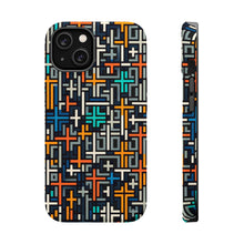 DistinctInk Tough Case for Apple iPhone, Compatible with MagSafe Charging - "Vibrant Crosses: A Bold Expression of Faith"