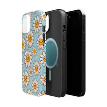 DistinctInk Tough Case for Apple iPhone, Compatible with MagSafe Charging - "Cheerful Daisies: Smiling Faces of Joy"