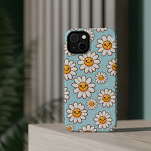 DistinctInk Tough Case for Apple iPhone, Compatible with MagSafe Charging - "Cheerful Daisies: Smiling Faces of Joy"
