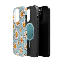 DistinctInk Tough Case for Apple iPhone, Compatible with MagSafe Charging - "Cheerful Daisies: Smiling Faces of Joy"