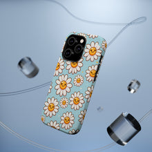 DistinctInk Tough Case for Apple iPhone, Compatible with MagSafe Charging - "Cheerful Daisies: Smiling Faces of Joy"