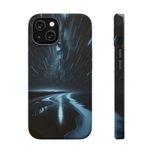DistinctInk Tough Case for Apple iPhone, Compatible with MagSafe Charging - "Glimmering Trails: A Majestic Night's Embrace"