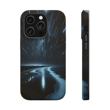 DistinctInk Tough Case for Apple iPhone, Compatible with MagSafe Charging - "Glimmering Trails: A Majestic Night's Embrace"
