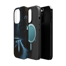DistinctInk Tough Case for Apple iPhone, Compatible with MagSafe Charging - "Glimmering Trails: A Majestic Night's Embrace"