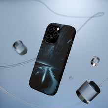 DistinctInk Tough Case for Apple iPhone, Compatible with MagSafe Charging - "Glimmering Trails: A Majestic Night's Embrace"