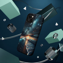 DistinctInk Tough Case for Apple iPhone, Compatible with MagSafe Charging - "Starry Seas: A Time-Lapse Night's Tale"