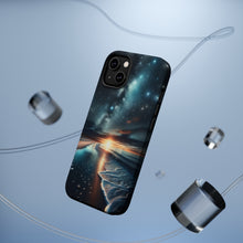 DistinctInk Tough Case for Apple iPhone, Compatible with MagSafe Charging - "Starry Seas: A Time-Lapse Night's Tale"