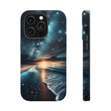 DistinctInk Tough Case for Apple iPhone, Compatible with MagSafe Charging - "Starry Seas: A Time-Lapse Night's Tale"