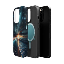 DistinctInk Tough Case for Apple iPhone, Compatible with MagSafe Charging - "Starry Seas: A Time-Lapse Night's Tale"