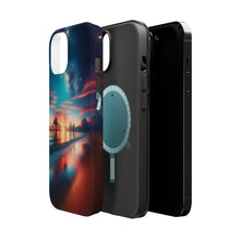 DistinctInk Tough Case for Apple iPhone, Compatible with MagSafe Charging - "Seaside Symphony: Capturing the Magic of Twilight"