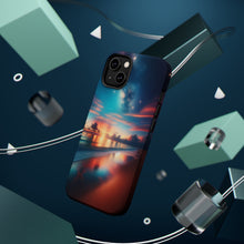 DistinctInk Tough Case for Apple iPhone, Compatible with MagSafe Charging - "Seaside Symphony: Capturing the Magic of Twilight"