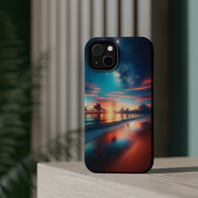 DistinctInk Tough Case for Apple iPhone, Compatible with MagSafe Charging - "Seaside Symphony: Capturing the Magic of Twilight"