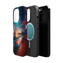 DistinctInk Tough Case for Apple iPhone, Compatible with MagSafe Charging - "Seaside Symphony: Capturing the Magic of Twilight"