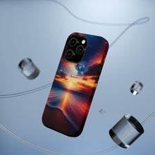 DistinctInk Tough Case for Apple iPhone, Compatible with MagSafe Charging - "Tranquil Twilight: A Long Exposure Serenity"