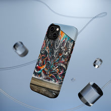 DistinctInk Tough Case for Apple iPhone, Compatible with MagSafe Charging - "Vivid City Vision: Unleashing Creative Passions on Concrete Walls"
