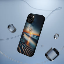 DistinctInk Tough Case for Apple iPhone, Compatible with MagSafe Charging - "Starry Sunset: Nature's Serene Painting"
