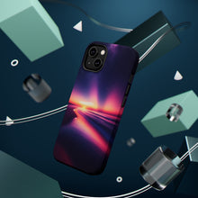 DistinctInk Tough Case for Apple iPhone, Compatible with MagSafe Charging - "Twilight Waters: A Celestial Symphony Unveiled"