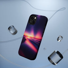 DistinctInk Tough Case for Apple iPhone, Compatible with MagSafe Charging - "Twilight Waters: A Celestial Symphony Unveiled"