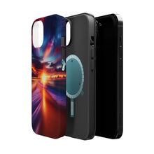 DistinctInk Tough Case for Apple iPhone, Compatible with MagSafe Charging - "Tranquil Dusk: A Captured Movement"