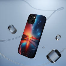 DistinctInk Tough Case for Apple iPhone, Compatible with MagSafe Charging - "Twilight's Dance: Sunset, Stars, and Serenity"