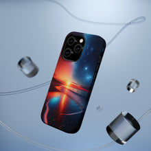 DistinctInk Tough Case for Apple iPhone, Compatible with MagSafe Charging - "Twilight's Dance: Sunset, Stars, and Serenity"