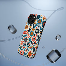 DistinctInk Tough Case for Apple iPhone, Compatible with MagSafe Charging - "Infinite Whimsical Cartoon Flower Harmony"
