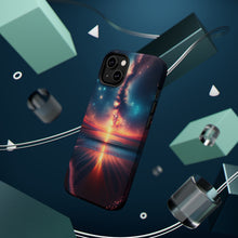 DistinctInk Tough Case for Apple iPhone, Compatible with MagSafe Charging - "Captivating Harmony: A Celestial Ballet"