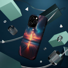 DistinctInk Tough Case for Apple iPhone, Compatible with MagSafe Charging - "Captivating Harmony: A Celestial Ballet"