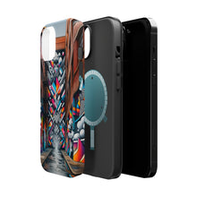 DistinctInk Tough Case for Apple iPhone, Compatible with MagSafe Charging - "Colorful Urban Revival: Transforming Graffiti Into Vibrant Street Art"