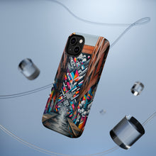 DistinctInk Tough Case for Apple iPhone, Compatible with MagSafe Charging - "Colorful Urban Revival: Transforming Graffiti Into Vibrant Street Art"