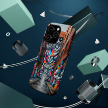 DistinctInk Tough Case for Apple iPhone, Compatible with MagSafe Charging - "Colorful Urban Revival: Transforming Graffiti Into Vibrant Street Art"