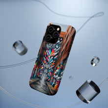DistinctInk Tough Case for Apple iPhone, Compatible with MagSafe Charging - "Colorful Urban Revival: Transforming Graffiti Into Vibrant Street Art"