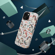 DistinctInk Tough Case for Apple iPhone, Compatible with MagSafe Charging - "Enchanting Whimsy: A Seamless Unicorn Delight"