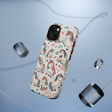 DistinctInk Tough Case for Apple iPhone, Compatible with MagSafe Charging - "Enchanting Whimsy: A Seamless Unicorn Delight"
