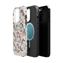 DistinctInk Tough Case for Apple iPhone, Compatible with MagSafe Charging - "Enchanting Whimsy: A Seamless Unicorn Delight"