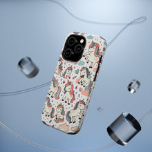 DistinctInk Tough Case for Apple iPhone, Compatible with MagSafe Charging - "Enchanting Whimsy: A Seamless Unicorn Delight"