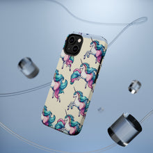 DistinctInk Tough Case for Apple iPhone, Compatible with MagSafe Charging - "Enchanting Symphony: Majestic Unicorns in Patterns"