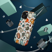 DistinctInk Tough Case for Apple iPhone, Compatible with MagSafe Charging - "Cats Galore: Playful and Whimsical Patterns"