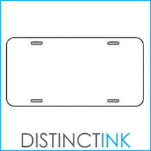 DistinctInk Custom Aluminum Decorative Vanity Front License Plate - May Contain Alcohol Warning Sign