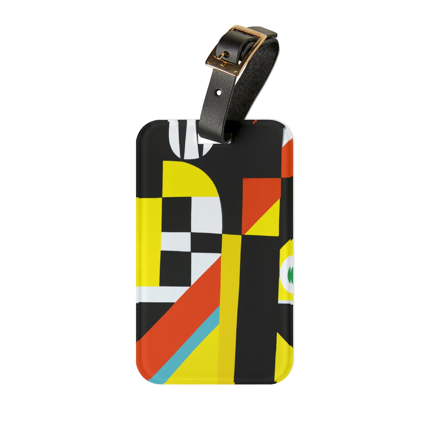 Marisa Blanca - Mid-Century Modern Design Printed on a Custom Luggage Tag