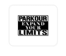 DistinctInk Custom Foam Rubber Mouse Pad - 1/4" Thick - Parkour Expand Your Limits
