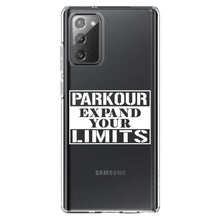DistinctInk® Clear Shockproof Hybrid Case for Apple iPhone / Samsung Galaxy / Google Pixel - Parkour Expand Your Limits