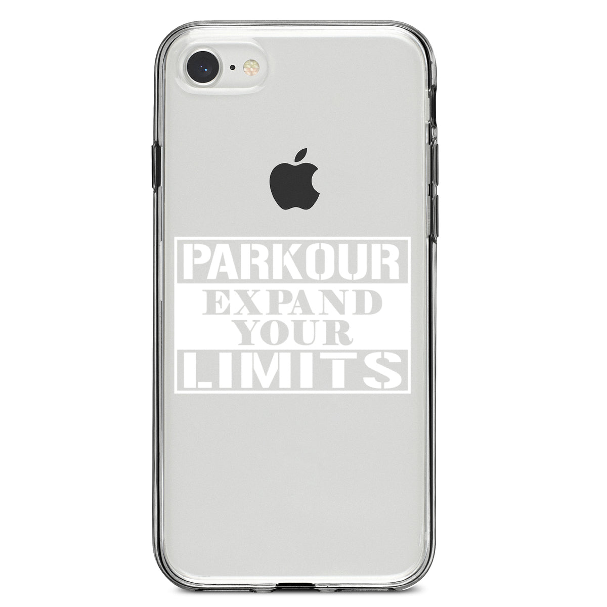 Parkour Expand Your Limits Clear Shockproof iPhone Case, view 5