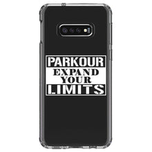 DistinctInk® Clear Shockproof Hybrid Case for Apple iPhone / Samsung Galaxy / Google Pixel - Parkour Expand Your Limits