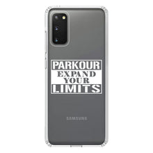 DistinctInk® Clear Shockproof Hybrid Case for Apple iPhone / Samsung Galaxy / Google Pixel - Parkour Expand Your Limits