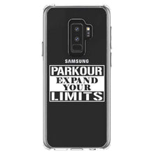 DistinctInk® Clear Shockproof Hybrid Case for Apple iPhone / Samsung Galaxy / Google Pixel - Parkour Expand Your Limits